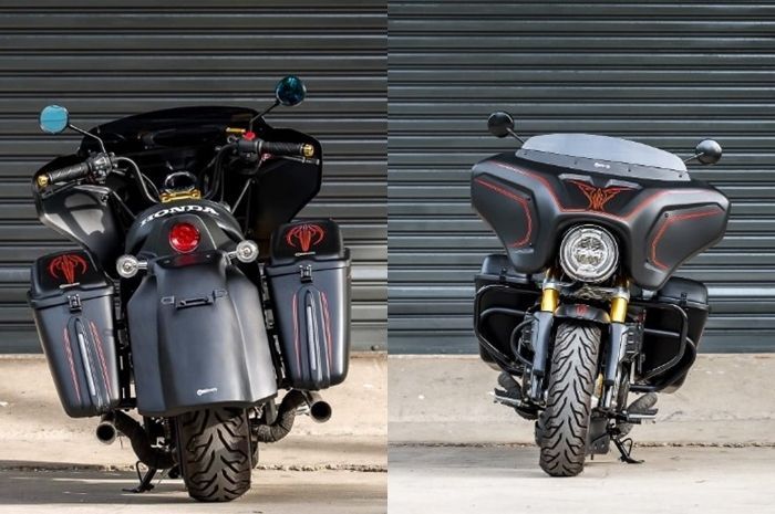 Honda Monkey berubah ala Harley-Davidson bergaya cruiser