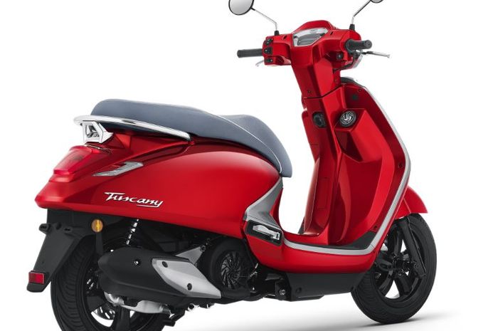 Penampakan motor matic baru 150 cc bergaya retro modern, harganya bikin Vespa matic kerasa mahal.