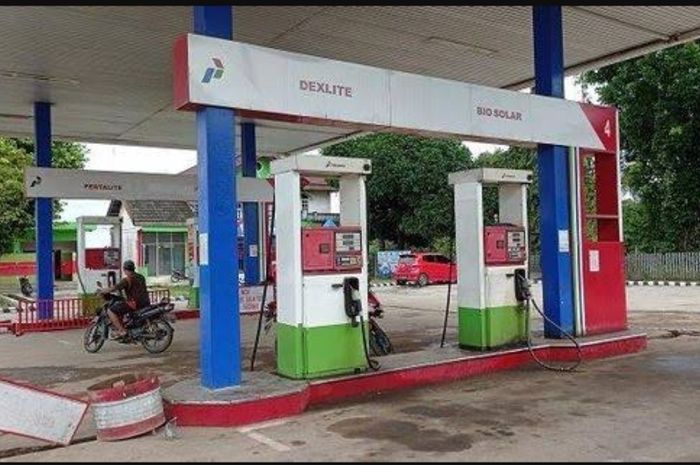 Ilustrasi dispenser BBM Dexlite di SPBU Pertamina