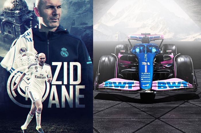 Zinedine Zidane menjadi brand ambassador tim Alpine di F1 2023