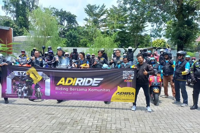 Adiride riding bersama komunitas 