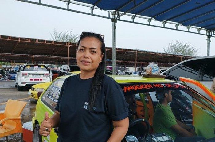 Srikandi balap asal Medan, Netty Ginting yang sudah berakrier selama 27 tahun sebagai pembalap.