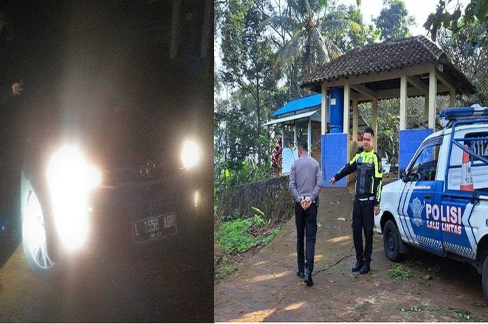 Toyota Kijang Innova dikemudikan wanita, Ni Luh Meli (53) tersesat di pemakaman Merakrejo, Bawen, kabupaten Semarang saat niat cari penginapan