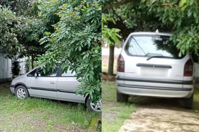 Chevrolet Zafira bikin repot salah satu warga Pekalongan, karena ditinggal di halaman rumahnya selama sebulan lebih.