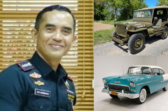 Kepala Bea dan Cukai Yogyakarta, Eko Darmanto punya koleksi mobil klasik di garasinya.