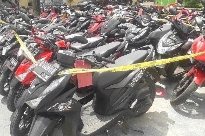 Barang bukti motor hasil curian yang diamankan Polisi didominasi motor matik hasil Operasi Jaran Lodaya 2023 selama dua pekan terakhir 