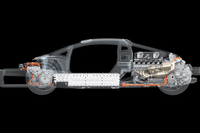 Lamborghini ungkap teknologi hybrid LB744 untuk supercar penerus Aventador.