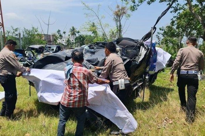 Kondisi MItsubishi Pajero Sport yang ditumpangi PJ Bupati Aceh Timur Mahyuddin