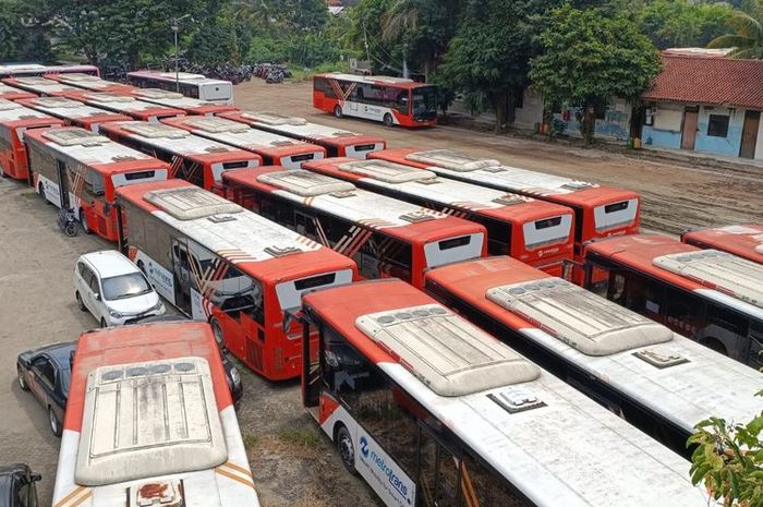 Total 417 unit bus Transjakarta bakal dilelang dengan nilai dasar Rp 21,3 miliar