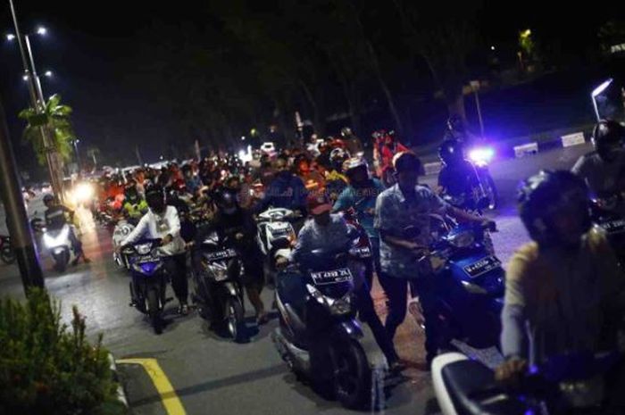 Disuruh mendorong motor sejauh 7 km ke Polres, pemuda di Banjarbaru meninggal dunia usai terjaring razia balap liar. (foto ilustrasi)