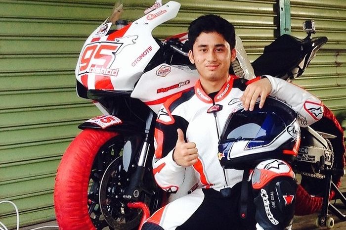 Alshad Ahmad ketika masih aktif menjadi pembalap di Indonesia.