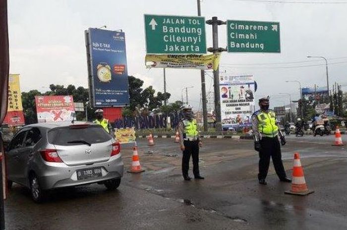 Polisi melakukan berbagai persiapan di jalur mudik 2023 Simpang Padalarang yang diprediksi jadi titik kemacetan.