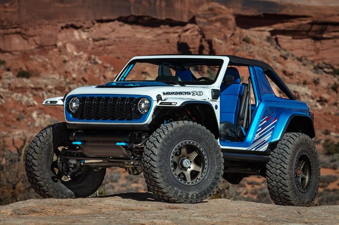 Jeep Wrangler Magneto 3.0 diperkenalkan di Easter Jeep Safari 2023.