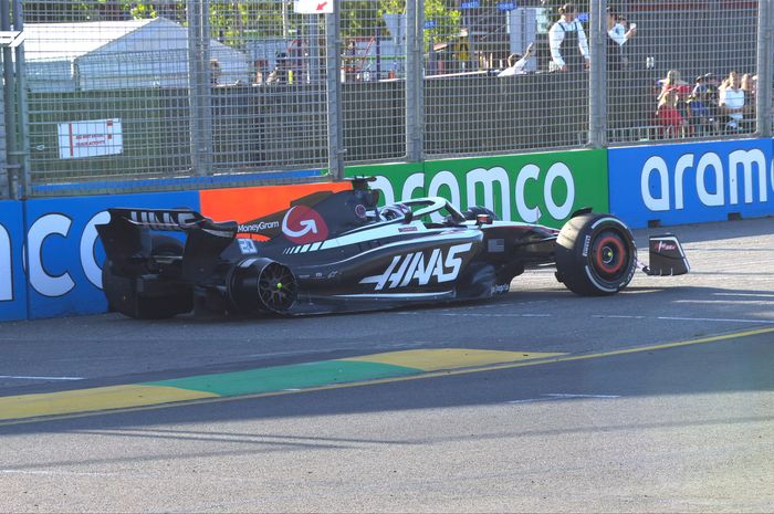 Kevin Magnussen kecelakaan di balapan F1 Australia 2023