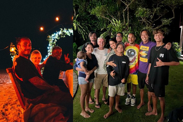 Lewis Hamilton sedang liburan di Pulau Bali