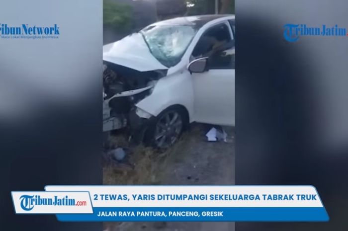 Toyota Yaris beradu lawan truk, ayah dan anak berpulang