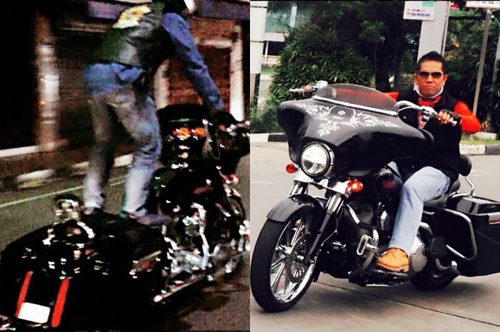 Momen saat AKBP Achiruddin Hasibuan pamer Harley-Davidson bodong
