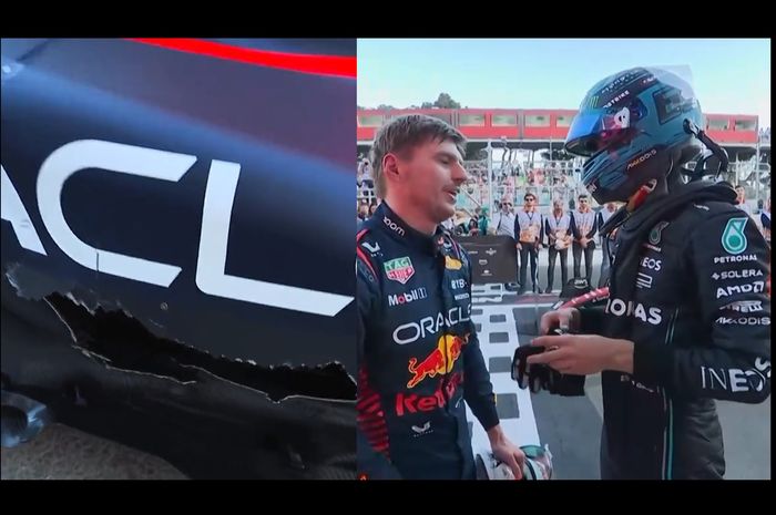 Max Verstappen lontarkan kata-kata kotor ke George Russell usai balapan sprint F1 Azerbaijan 2023