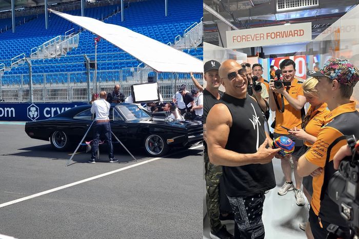 Vin Diesel 'Dominic Toretto' lakukan promosi film Fast X di F1 Miami 2023