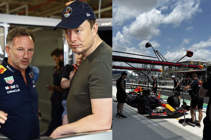 Elon Musk datangi garasi tim Red Bull Racing di F1 Miami 2023