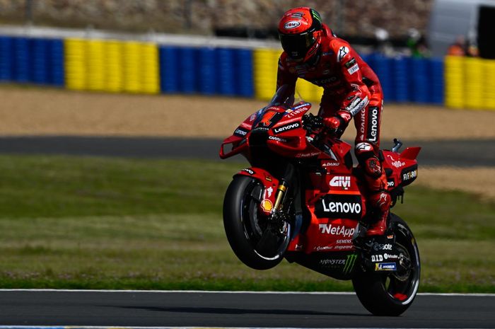 Pecco Bagnaia rebut pole position dari tangan Marc Marquez pada kualifikasi MotoGP Prancis 2023