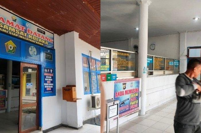 Suasana kantor Samsat Kolaka saat program pemutihan pajak kendaraan di Sulawesi Utara