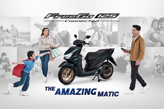 Yamaha 125 FreeGo tawarkan kenyamanan berkendara untuk keluarga muda.