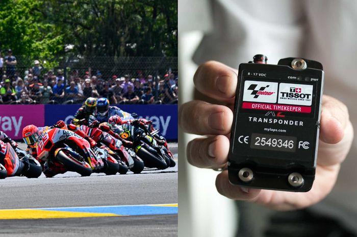 Transponder, alat penghitung waktu lap motor MotoGP