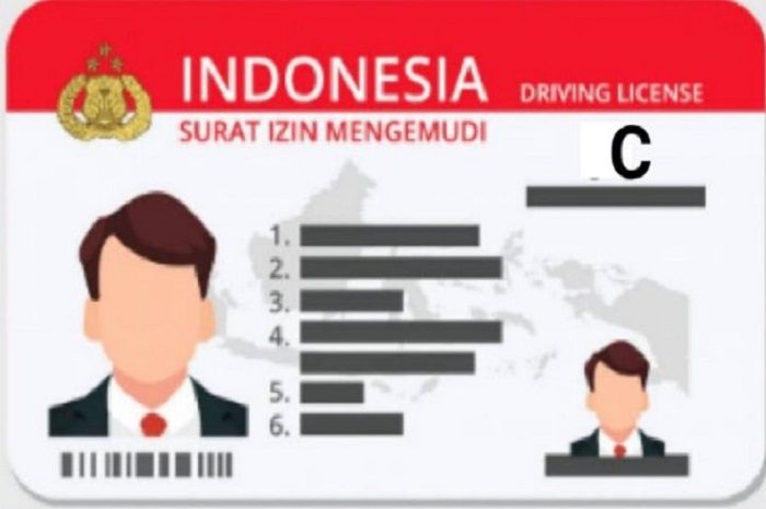 Foto ilustrasi SIM C. Syarat perpanjang SIM online gampang banget.