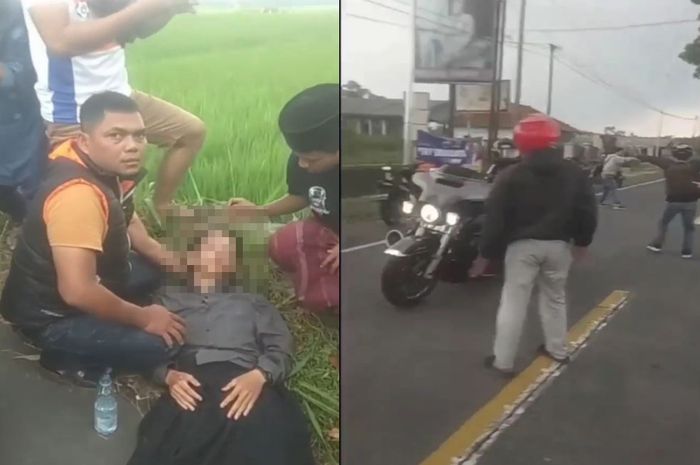 Seorang santri di Ciamis terkapar usai diserempet moge pada Sabtu (27/5/2023), kini pelaku sudah ditetapkan sebagai tersangka.