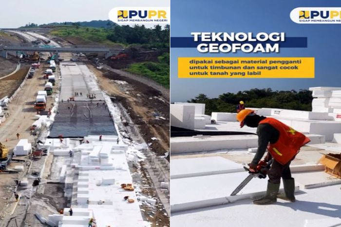 Penggunaan teknologi inovatif busa geofoam di pembangunan Tol Cisumdawu.