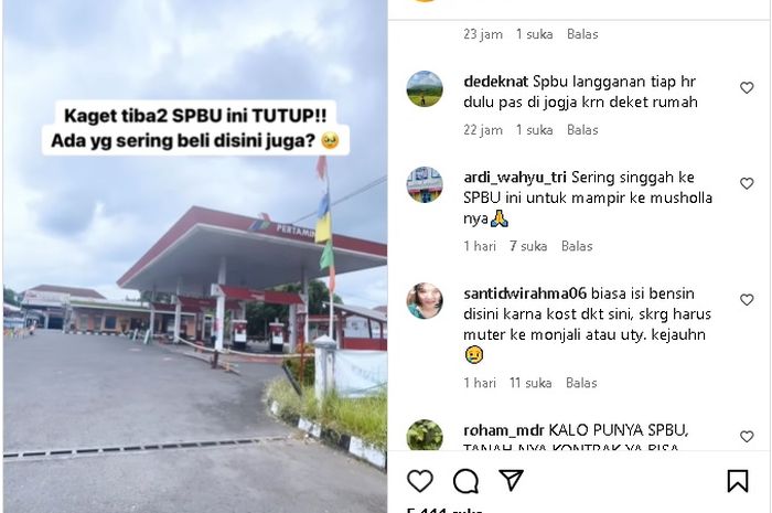 Satu-satunya SPBU di Jalan Magelang dikabarkan tutup permanen, netizen bagikan ceritanya di SPBU tersebut