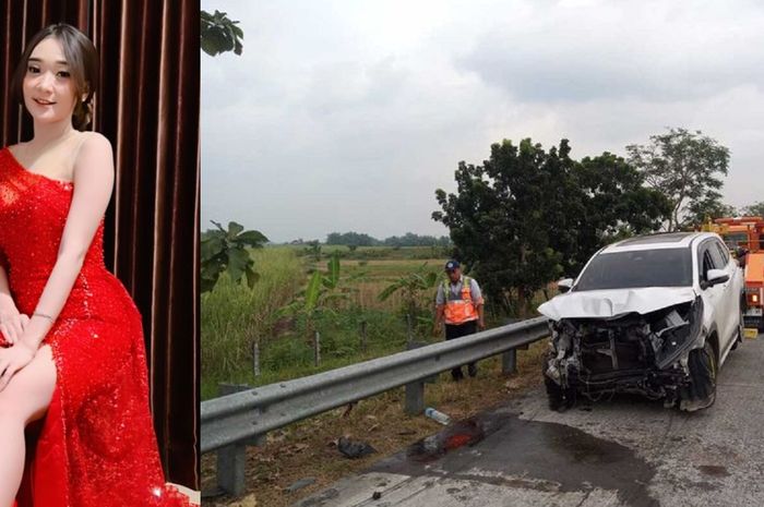 Pedangdut Difarina Indra kecelakaan saat menaiki Toyota Kijang Innova Zenix Hybrid di ruas tol Jombang-Mojokerto