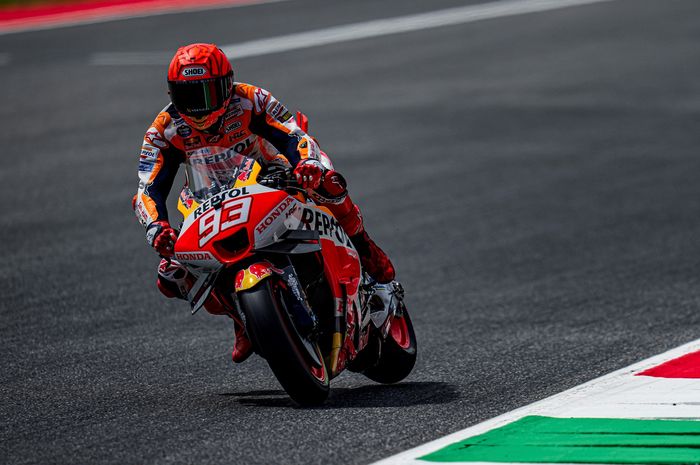 Marc Marquez blak-blakan penyebab crash di MotoGP Italia 2023, banyak kesalahan sejak awal.