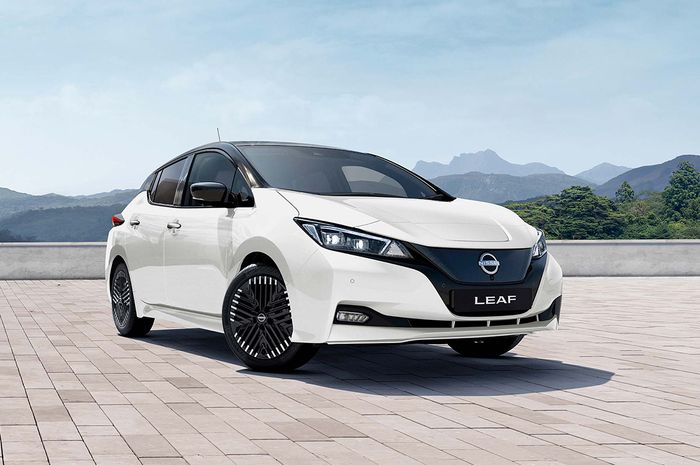 Ilustrasi Nissan LEAF facelift.