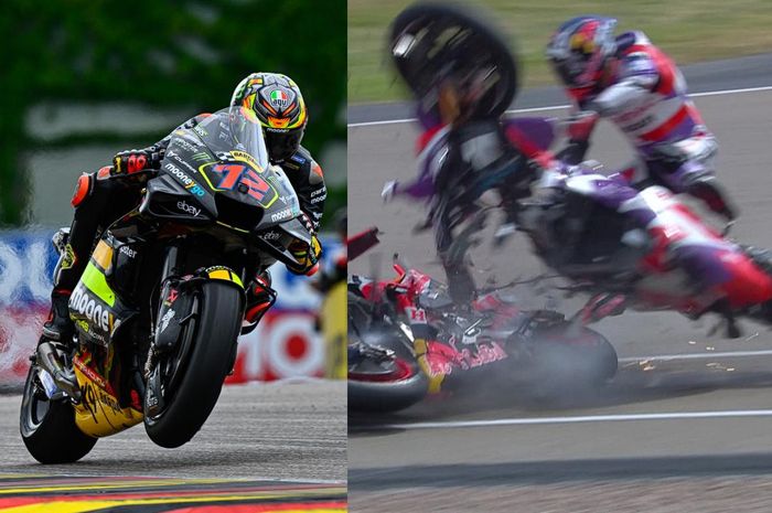 Marco Bezzecchi kuasai hari pertama MotoGP Jerman 2023, Marc Marquez hampir bikin Johann Zarco celaka