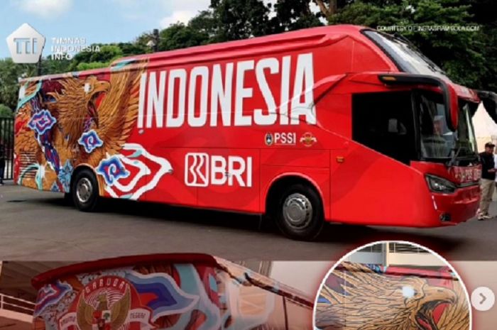 Gantengnya bus baru Timnas Indonesia yang siap digunakan para atlet di laga melawan Argentina