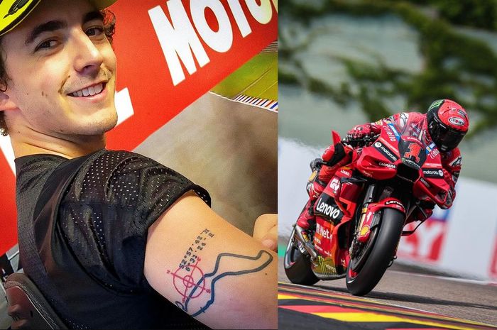 Pecco Bagnaia punya tato Sirkuit Assen MotoGP Belanda