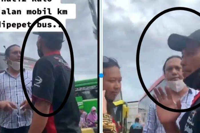 Viral omongan sopir bus ke seorang pengguna jalan