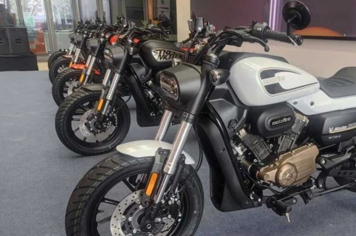 penampakan Motofino Streetboy V-Maxter 300, moge Rp 50 jutaan yang tampilannya mirip Harley-Davidson Sportster.