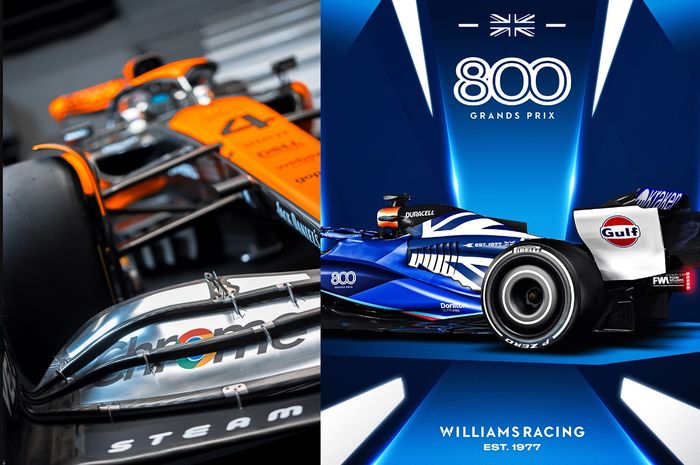 McLaren dan Williams pakai livery spesial  di F1 Inggris 2023