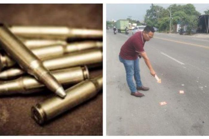 Jalan Raya Serang, Cibadak, Cikupa, Tangerang jadi lokasi peluru nyasar Polisi kenai pasutri saat kejar mobil penjahat
