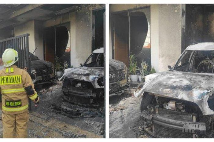 MINI Cooper hangus terbakar di garasi rumah mewah kawasan Jakarta Selatan