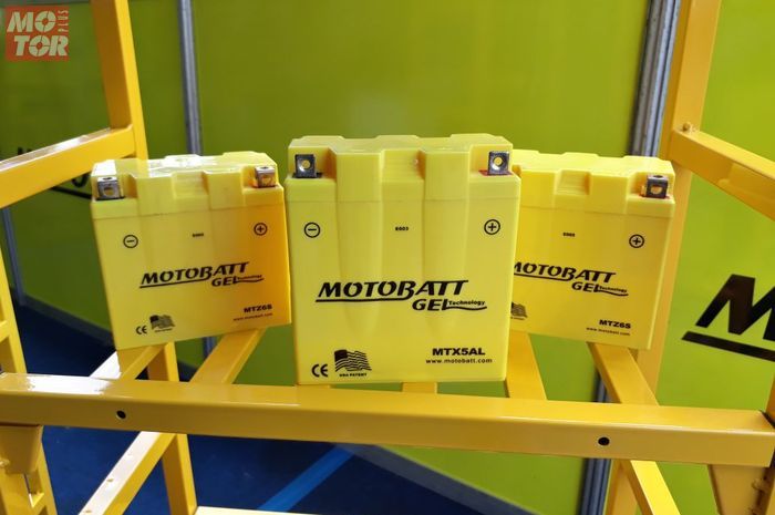 Salah satu aki yang pakai gel merek Motobatt