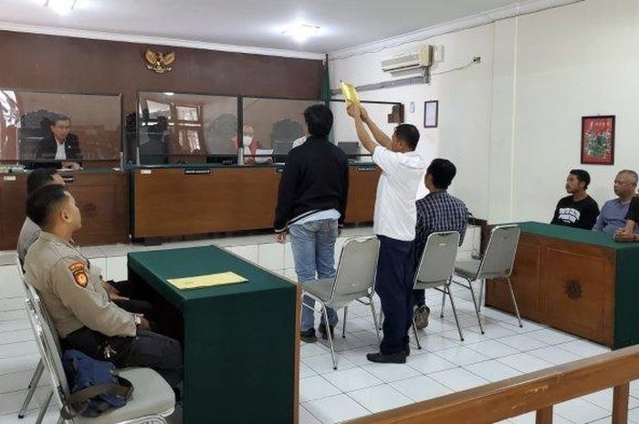Sidang Tindak Pidana Ringan tiga juru parkir liar di Pengadilan Negeri Yogyakarta