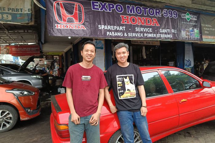 Ini pemilik bengkel Expo Motor 999, Eriyanto (kiri) dan Tommy (kanan).