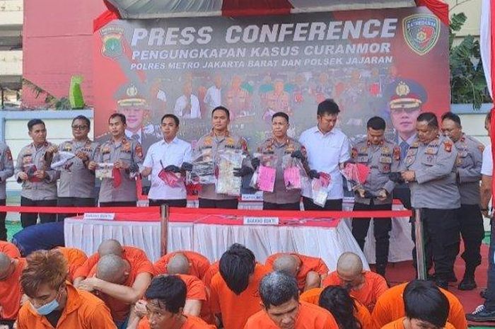 Puluhan sindikat curanmor Lampung dibekuk polisi
