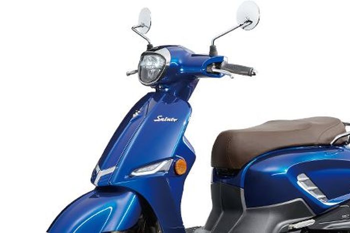 Penampakan skutik retro Suzuki Salto 125 yang cocok jadi lawan Vespa Matic, iritnyta tembus 54 km per liter.