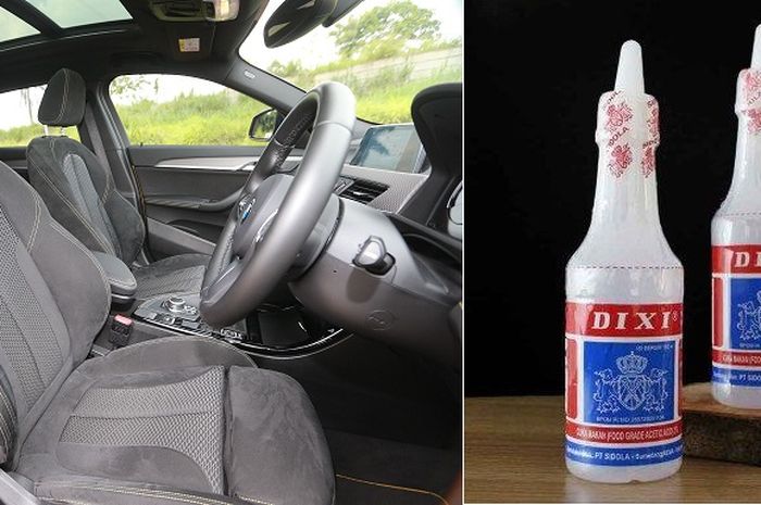 Manfaat air cuka untuk bersihkan interior mobil bau apek