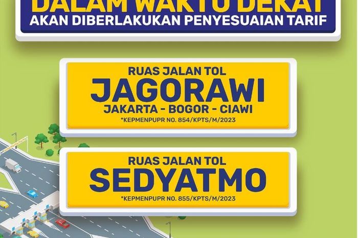 Informasi penyesuaian tarif tol Jagorawi dan Sedyatmo dalam waktu dekat